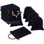 10/100pcs Velvet Jewellery Drawstring Wedding Gift Bag Favour Pouches Bags - Image 5