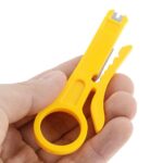10/20Plastic Strip Data Cable Wire Punch Down Cutter Stripper Manual Pliers Tool - Image 7