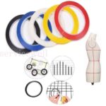 10 Rolls Whiteboard Gridding Tape Grid Tape Graphic Chart Art DIY Tools 3mmx66m - Image 3