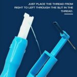 10 x Simple DIY Needle Threader Threading Hand Threading Sewing Threaders Tools - Image 7