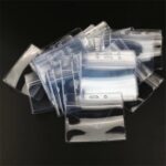 10pcs Horizontal Plastic ID Card Holder Pouch Clear PVC Lanyard Work Badgec Zip - Image 6