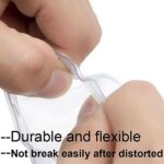 10pcs Horizontal Plastic ID Card Holder Pouch Clear PVC Lanyard Work Badgec Zip - Image 5