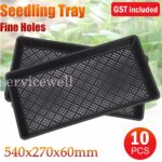 10pcs Seedling Tray Fine Holes Plant Propagation Seedling Hydroponic Rectangular - Image 2