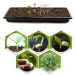10pcs Seedling Tray Fine Holes Plant Propagation Seedling Hydroponic Rectangular - Image 3