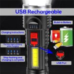 12000000LM LED Flashlight Super Bright Torch Camp Lamp 4 Modes USB Rechargeable - Image 4