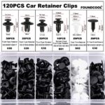 120pcs Car Trim Clips Door Panel Retainer Fender Bumper Fasteners Push Pin Rivet - Image 5