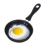 12cm Small Nonstick Frying Pan for Household Fried Egg Pancakes Mini Saucepan - Image 4