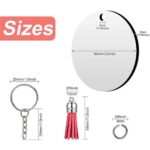 150PCS Sublimation Blanks Products Set Keychain,Earring Crafts Jewelry Ornament - Image 5