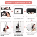150PCS Sublimation Blanks Products Set Keychain,Earring Crafts Jewelry Ornament - Image 4