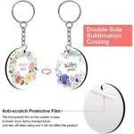 150PCS Sublimation Blanks Products Set Keychain,Earring Crafts Jewelry Ornament - Image 2