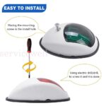 1Pair LED Navigation Lights Nav Lamp Side Mount Port Starboard Marine Yacht Boat - Image 4