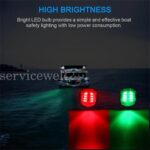 1Pair LED Navigation Lights Nav Lamp Side Mount Port Starboard Marine Yacht Boat - Image 7
