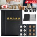 1X Coin Collection Album Storage Book Case Folder Holder Penny Collecting 60 NEW