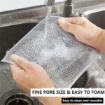 1-10X Multipurpose Wire Dishwashing Rags for Wet and Dry, Wire Dishwashing Rag - Image 4