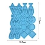 1-2PCS Gifts Earrings Epoxy Resin Mold Ear Studs Dangle Casting Silicone Mould - Image 2