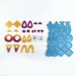 1-2PCS Gifts Earrings Epoxy Resin Mold Ear Studs Dangle Casting Silicone Mould - Image 6