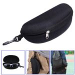 1/2Portable Zipper EyeGlasses Sunglasses Clam Shell Hard Protector Case BoxPouch - Image 3