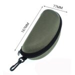 1/2Portable Zipper EyeGlasses Sunglasses Clam Shell Hard Protector Case BoxPouch - Image 2
