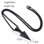 1/2/3PCS Jewelry Chain Punk Style ARROWHEAD Pendant Necklace Men Women Pendant - Image 3