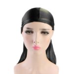 1/2/4x Unisex Men Women Bandana Durag Headwear Soft Silk Pirate Cap Wrap Fashion - Image 7