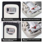 1/2pcs Combination Lock Key Safe Storage Box Padlock Security Home Outdoor - Image 2