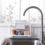 1/2xKitchen Sink Faucet Shelf Sponge Dish Cloth Rack Holder Storage Organizer - Image 4