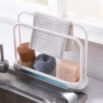 1/2xKitchen Sink Faucet Shelf Sponge Dish Cloth Rack Holder Storage Organizer - Image 7