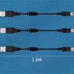 1/2x 1.8M USB Charger Charging Cable for Playstation 3 PS3 Wireless Controller - Image 2
