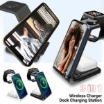1/2x 3in1 Wireless Charger Dock Charging Station For Apple Watch iPhone Samsung - Image 6