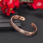 1/2x Copper Magnetic Bracelet/Ring Gift Bangle Birthday Xmas Elegant Unisex - Image 2