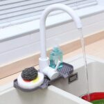 1/2x Kitchen Faucet Storage Rack Holder Soap Sponges Caddy Organizer Sink Basket - Image 7