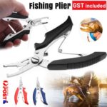 1/2x Stainless Steel Fishing Plier Braid Mono Line Cutters Pliers Split RingTool