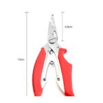 1/2x Stainless Steel Fishing Plier Braid Mono Line Cutters Pliers Split RingTool - Image 2