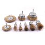 1/4 Shank Rotary Grinder Tools Drill Bits Wire Brush Wheel Cup Flat End Brushe - Image 4