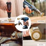 1/4 Shank Rotary Grinder Tools Drill Bits Wire Brush Wheel Cup Flat End Brushe - Image 6