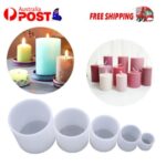 1/5x 3D Silicone Candle Mold Candle Aromatherapy Making DIY Plaster Mould Crafts