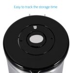 1.8L Coffee Canister Stainless Steel Vacuum Storage Airtight Bean Container NEW - Image 3