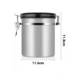 1.8L Coffee Canister Stainless Steel Vacuum Storage Airtight Bean Container NEW - Image 6