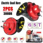1 Pair 12V 300DB Super Train Horn For Trucks SUV Car Boat Motorcycles Universal