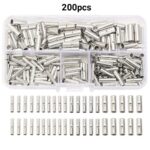 200pcs Copper Butt Splice Connectors Terminal Cable Crimp Solder 12-10AWG AU - Image 2
