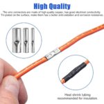 200pcs Copper Butt Splice Connectors Terminal Cable Crimp Solder 12-10AWG AU - Image 3
