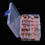 200pcs Set with Box Solid Copper Seal Ring Washers Sump Plug Seal Assorted Kit - Image 7