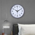 20cm Wall Clock Roman Numerals Silent Non-Ticking Square Round In/Outdoor Garden - Image 6