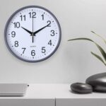 20cm Wall Clock Roman Numerals Silent Non-Ticking Square Round In/Outdoor Garden - Image 5