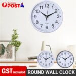 20cm Wall Clock Roman Numerals Silent Non-Ticking Square Round In/Outdoor Garden