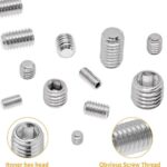 220Pcs Allen Head Socket Hex Grub Screw Assortment M3-M8 Stainless Steel Set AU - Image 2