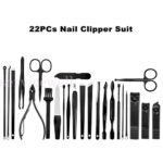 22PCS/Set Tools Pedicure Kit Stainless Steel Nail Grooming Clippers Manicure New - Image 3