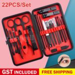 22PCS/Set Tools Pedicure Kit Stainless Steel Nail Grooming Clippers Manicure New