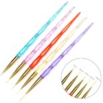 23pcs Nail Art Design Brushes Set Dotting Painting Drawing Polish Pen Tools Kit - Image 2