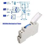 24 Hours Mechanical Programmable Din Rail Timer Switch Relay 220V AC 16A - Image 3